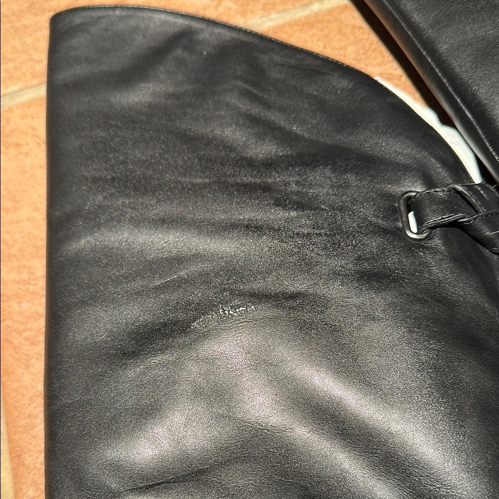 Coach Black Leather Knee-High Boots - Picture 3 of 6